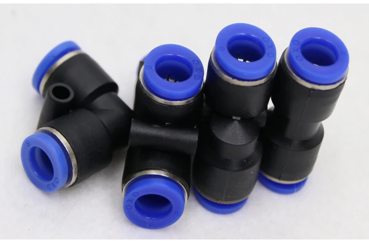 Color : 16mm Terminal connectors 10pcsY Pneumatic Connector Tee Union Push In Fitting For Air Pipe Joint OD 4 6 8 10 12 14 16MM Pneumatic Fittings PY 